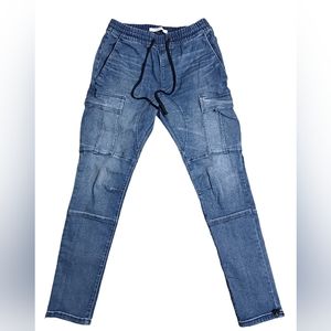 Men's Pacsun Denim Cargo Joggers - EUC - Small